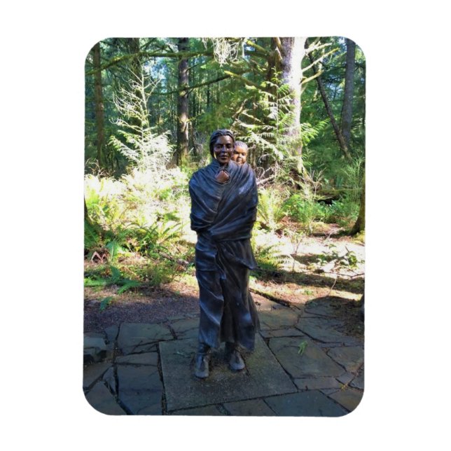 Imán Estatua de Sacagawea, Fort Clatsop, Astoria, Oregó (Vertical)