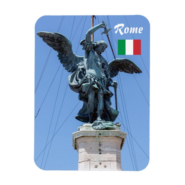 Imán Estatua de San Miguel - Castel Sant'Angelo, Roma (Vertical)