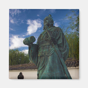 Imán Estatua de Sun Tzu en Yurihama, Tottori, Japón