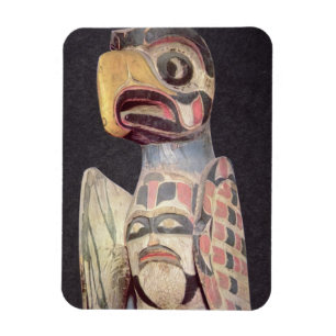 Imán Estatua de "Thunderbird" del Haida (madera