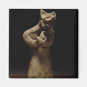 Imán Estatua de un demonio con cabeza de león, Mesopota