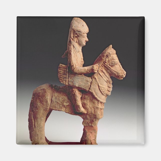Imán Estatua de un jinete armado, Byblos, 8-6 ce (Frente)