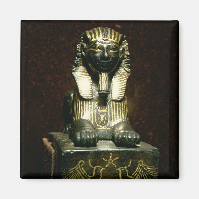 Imán Estatua de una esfinge del rey Tutmosis III, Nueva (Frente)
