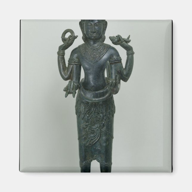 Imán Estatua de Vishnu en su triple forma de Vishnu (Frente)