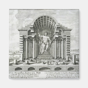 Imán Estatua de Zeus olímpico, hecha por Phidias en el