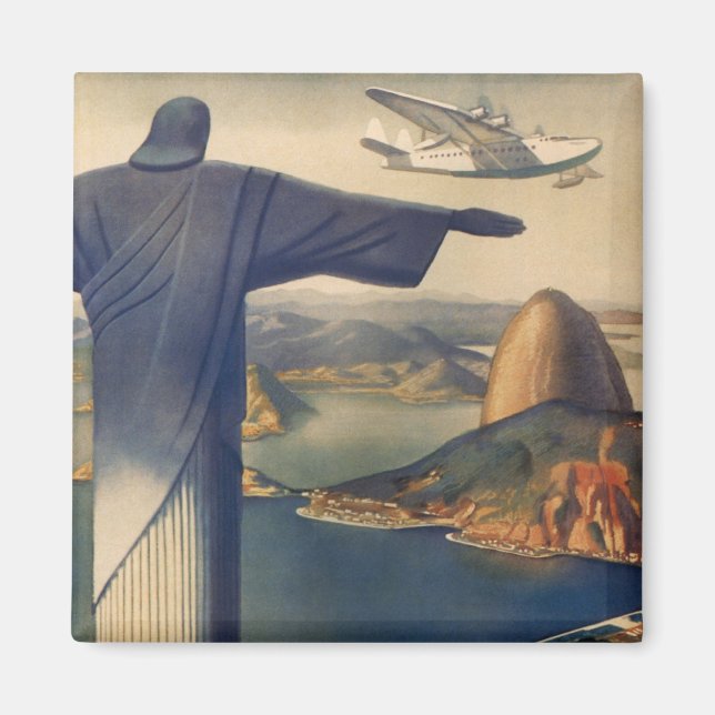 Imán Estatua del Cristo Redentor, Río de Janeiro, Brasi (Frente)