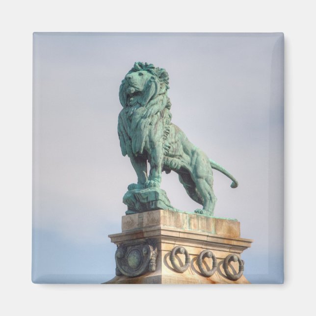 Imán Estatua del León de Bronce (Frente)