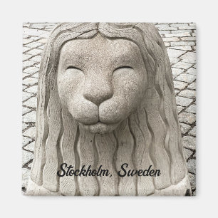 Imán Estatua del León de Estocolmo Personalizada por Su