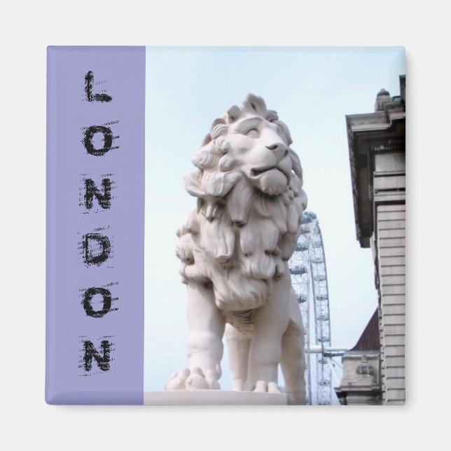 Imán Estatua del León de Londres (Frente)