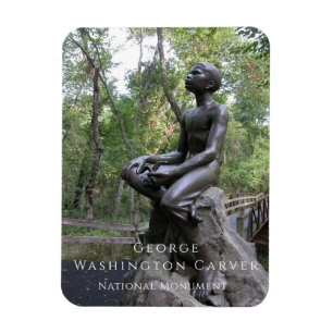 Imán Estatua del niño George Washington Carver