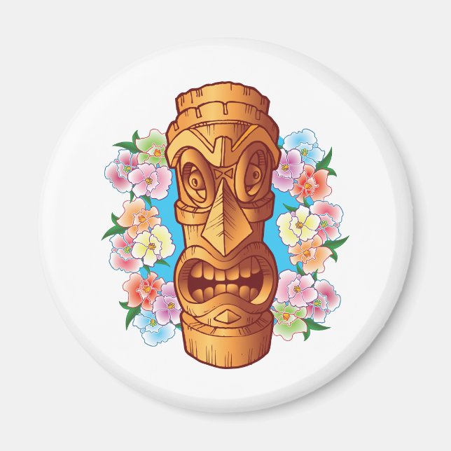 Imán Estatua del personalizado Tiki (Frente)