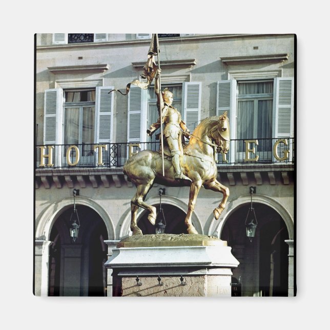 Imán Estatua ecuestre de Juana de Arco (Frente)