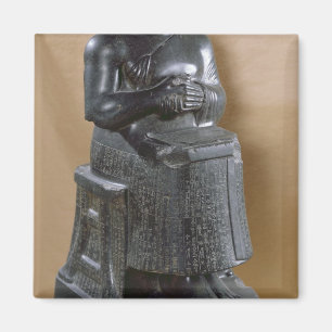 Imán Estatua sin cabeza de príncipe Gudea como