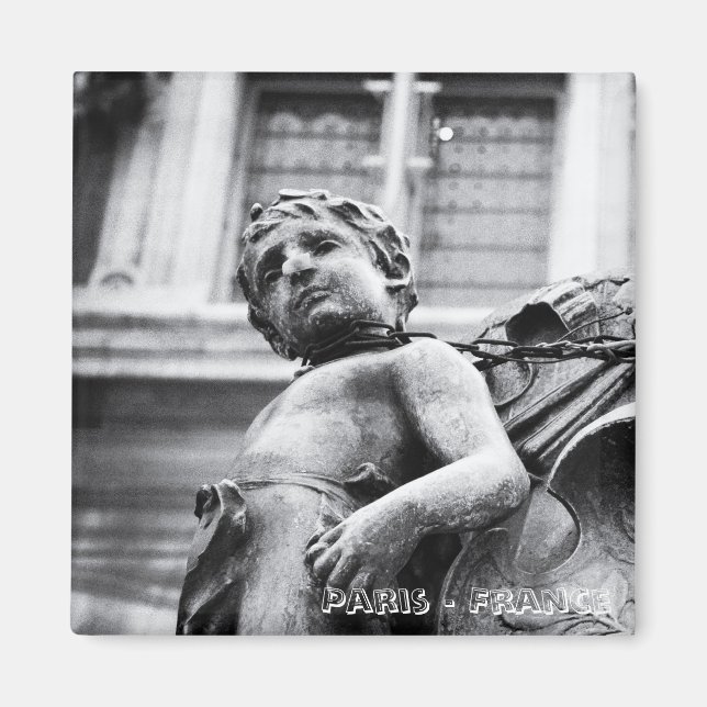 Imán Estatuas de París, amor (Fridge Magnet) (Frente)