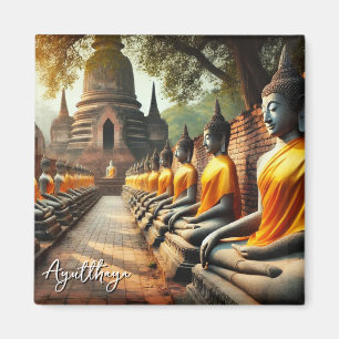Imán Estatuas del Buda de Ayutthaya Tailandia