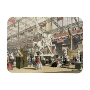 Imán Estatuas en la sección belga de la Gran Exposición