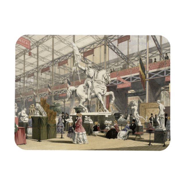 Imán Estatuas en la sección belga de la Gran Exposición (Horizontal)