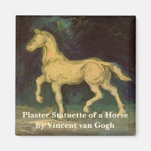 Imán Estatuilla de yeso de un caballo de Vincent van Go