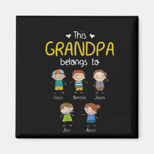 Imán Este Abuelo Pertenece A La Familia Personalizada