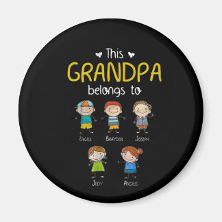 Imán Este Abuelo Pertenece A La Familia Personalizada