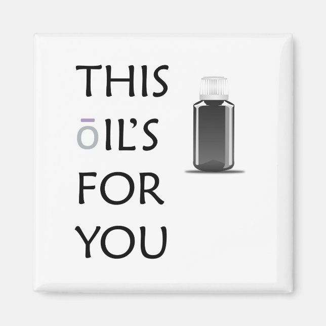 Imán Este aceite es para ti (Frente)
