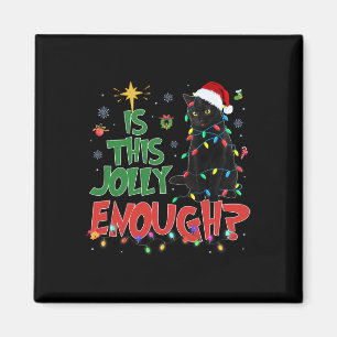 Imán Este alegre es suficiente gato negro merry árbol d