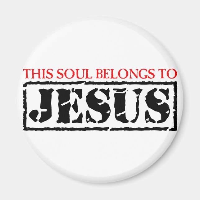 Imán Este alma pertenece a Jesús (Frente)
