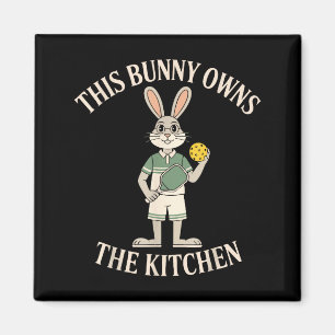 Imán Este conejo posee el humor de conejo de cocina pic