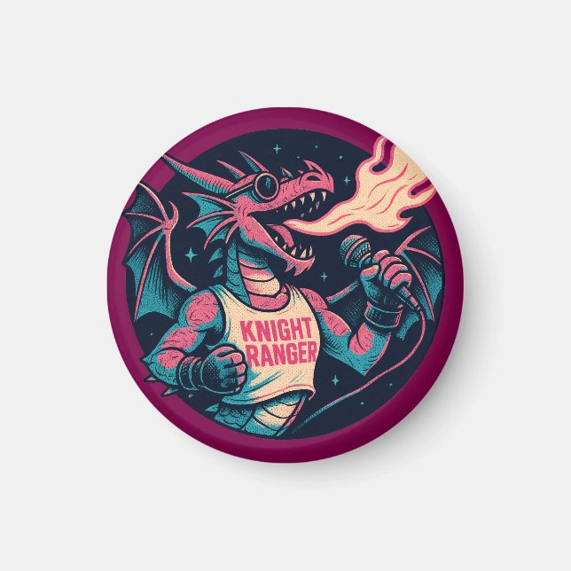 Imán Este dragón se derrama fuego (Frente)