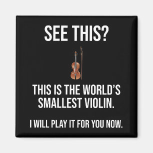 Imán Este es el más pequeño sarcástico de violín de
