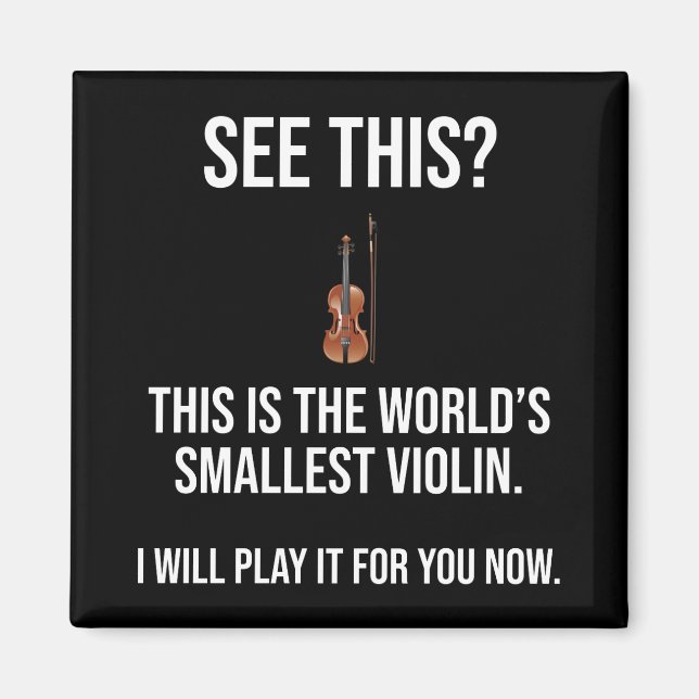 Imán Este es el más pequeño sarcástico de violín del mu (Frente)