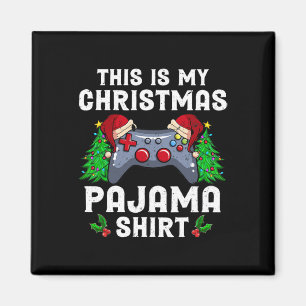 Imán Este es el video de Pajama Santa Hat Gamer de mis 