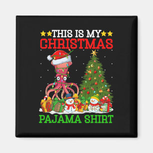 Imán Este Es Mi Árbol De Navidad Pajamas Ilumina Squid 