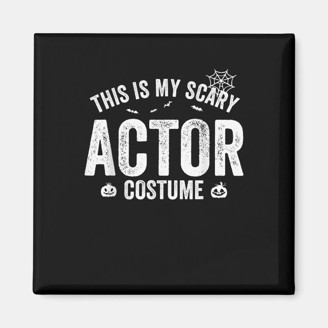 Imán Este es mi asustado actor disfrazado de Halloween  (Frente)