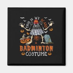 Imán Este Es Mi Asustado Disfraz De Badminton Halloween