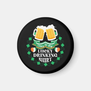 Imán Este Es Mi Día De San Patricio De Suerte Bebiendo 
