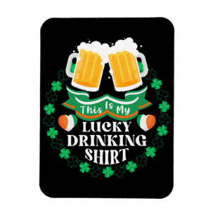 Imán Este Es Mi Día De San Patricio De Suerte Bebiendo