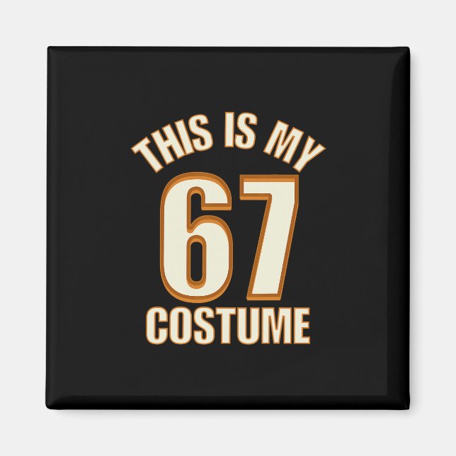 Imán Este Es Mi Disfraz De Halloween 67 Meme Lazy Brain (Frente)