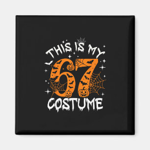 Imán Este es mi disfraz de Halloween 67 número 6 7 meme