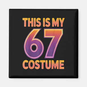 Imán Este es mi disfraz de Halloween 67 número 6 7 meme