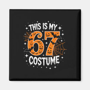 Imán Este es mi disfraz de Halloween 67 número 6 7 Meme