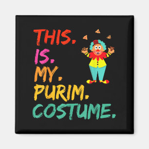 Imán Este es mi disfraz de purim payaso divertido 
