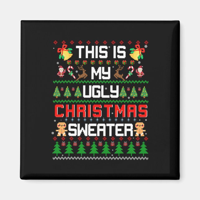 Imán Este Es Mi Feo Navidad. (Frente)