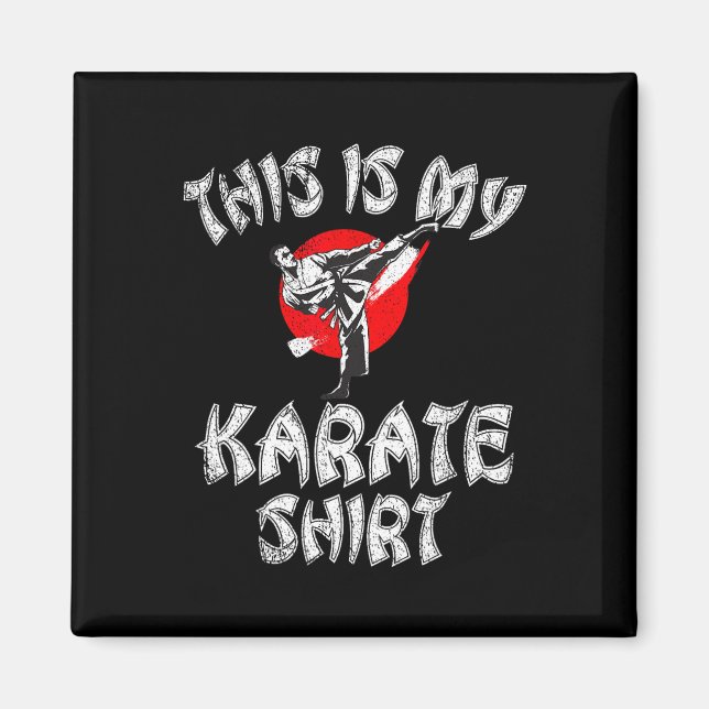 Imán Este es mi Karate Shirt Karate (Frente)