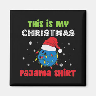 Imán Este Es Mi Navidad Pajama Bowling Fun Navidades