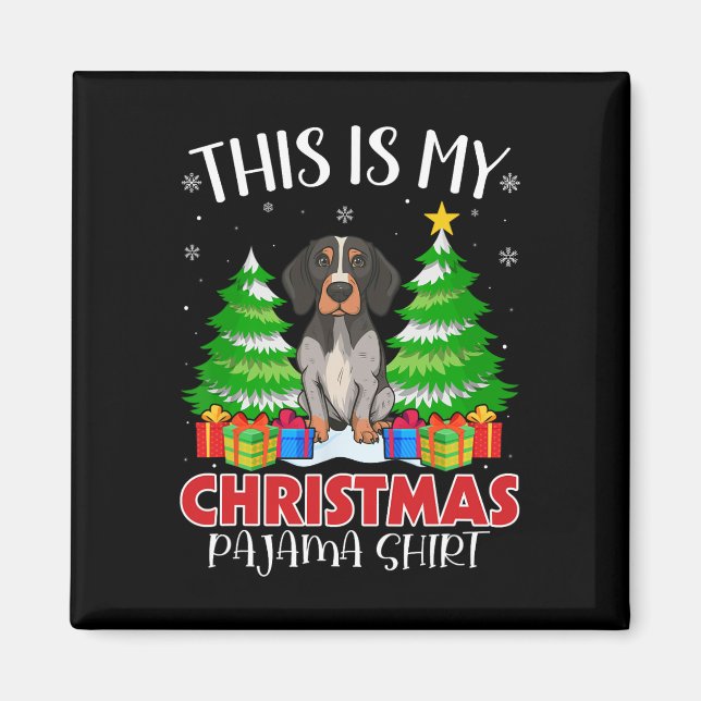 Imán Este Es Mi Navidad Pajama English Pointer Dog Xm (Frente)