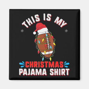 Imán Este es mi Navidad Pajama Fun Xmas fanático del fú