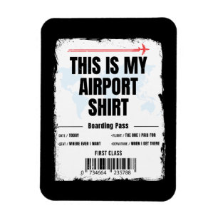Imán Este es mi viaje en familia de camisetas al aeropu
