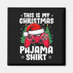 Imán Este es mi videojuego de pijama de Navidad para ch