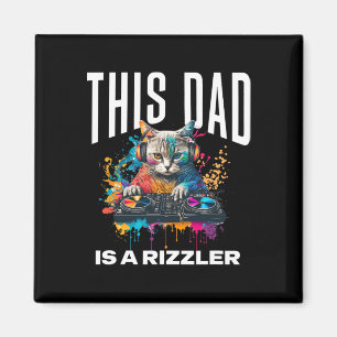 Imán Este Papá Tiene Rizz Dj Gato Genial Rizzler Papá D